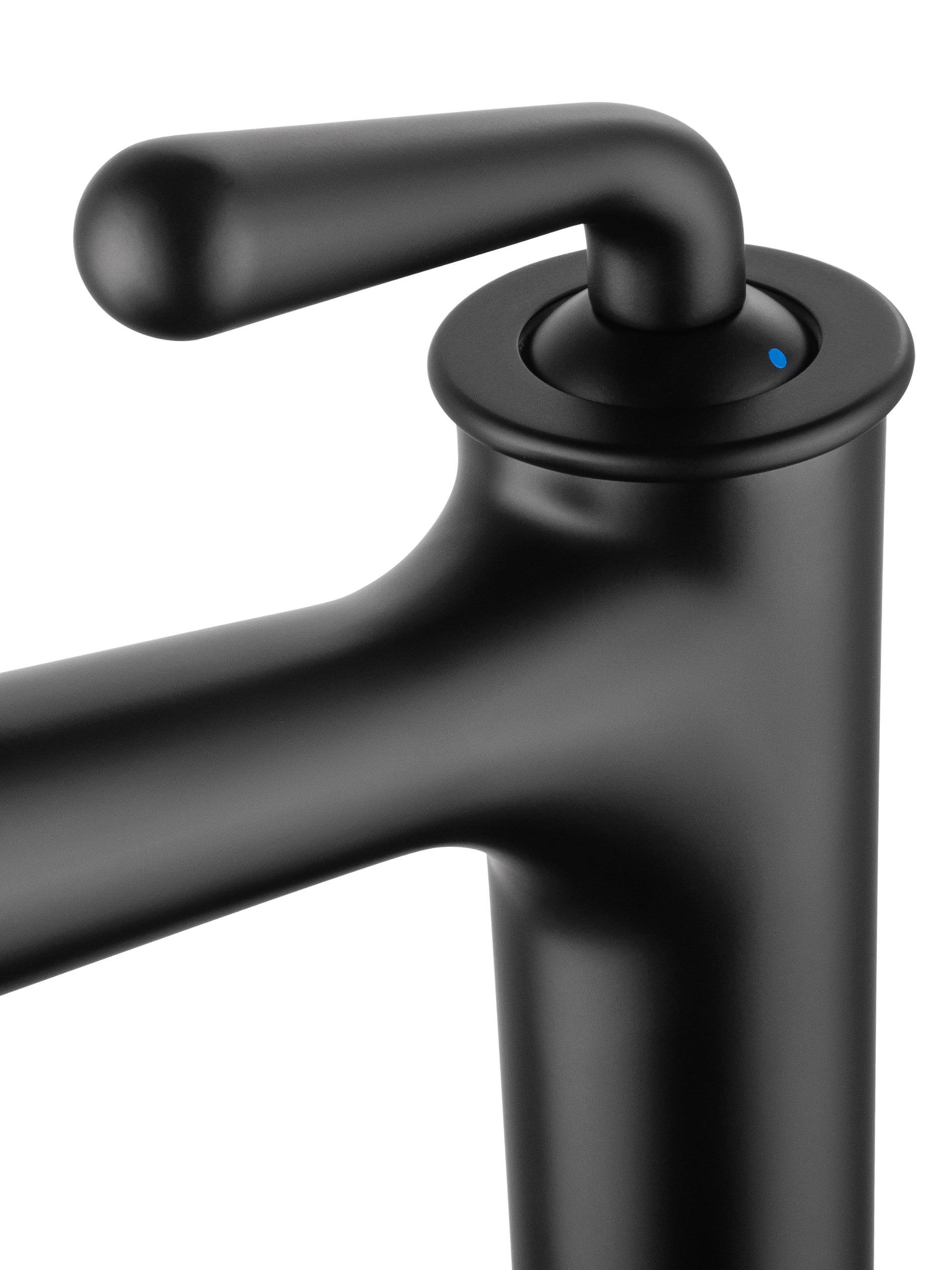 Смеситель для раковины высокий WONZON & WOGHAND STEAM, Черный матовый (WW-88239008-MB) - Gidratop.ru изображение