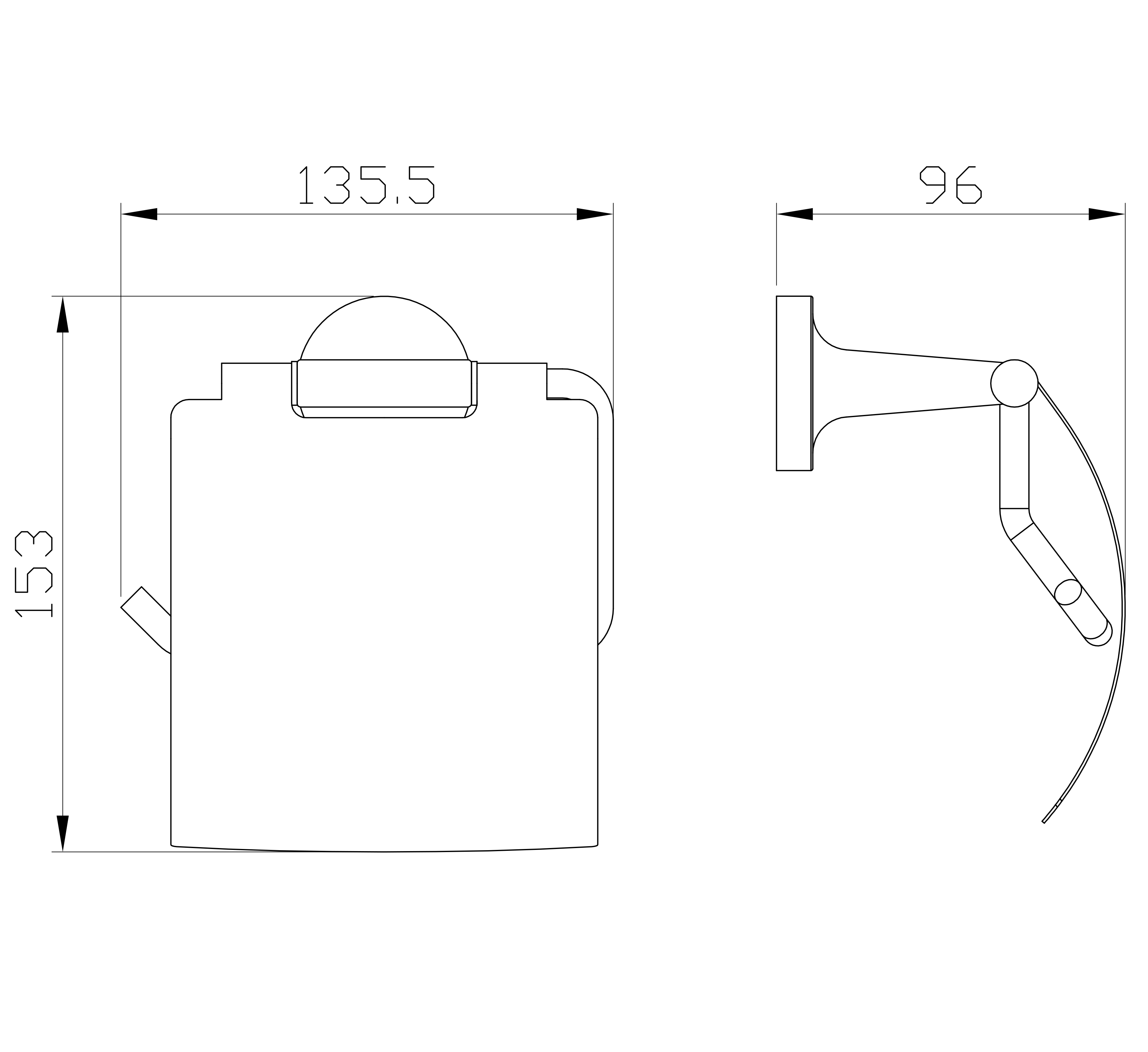 Держатель для туалетной бумаги с крышкой WONZON & WOGHAND SIMPLE, Хром (WW-6526) - Gidratop.ru изображение