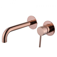 Смеситель ABBER Wasser Kreis AF8112RG для раковины скрытого монтажа, розовое золото - Gidratop.ru изображение