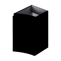 VAGUE Шкафчик подвесной с одной распашной створкой, левый 55284 Nero Opaco, 34x41x55