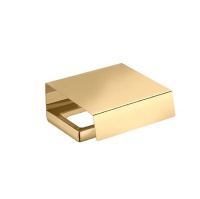 Colombo Lulu Держатель туалетной бумаги с крышкой, цвет: PVD золото - Gidratop.ru изображение