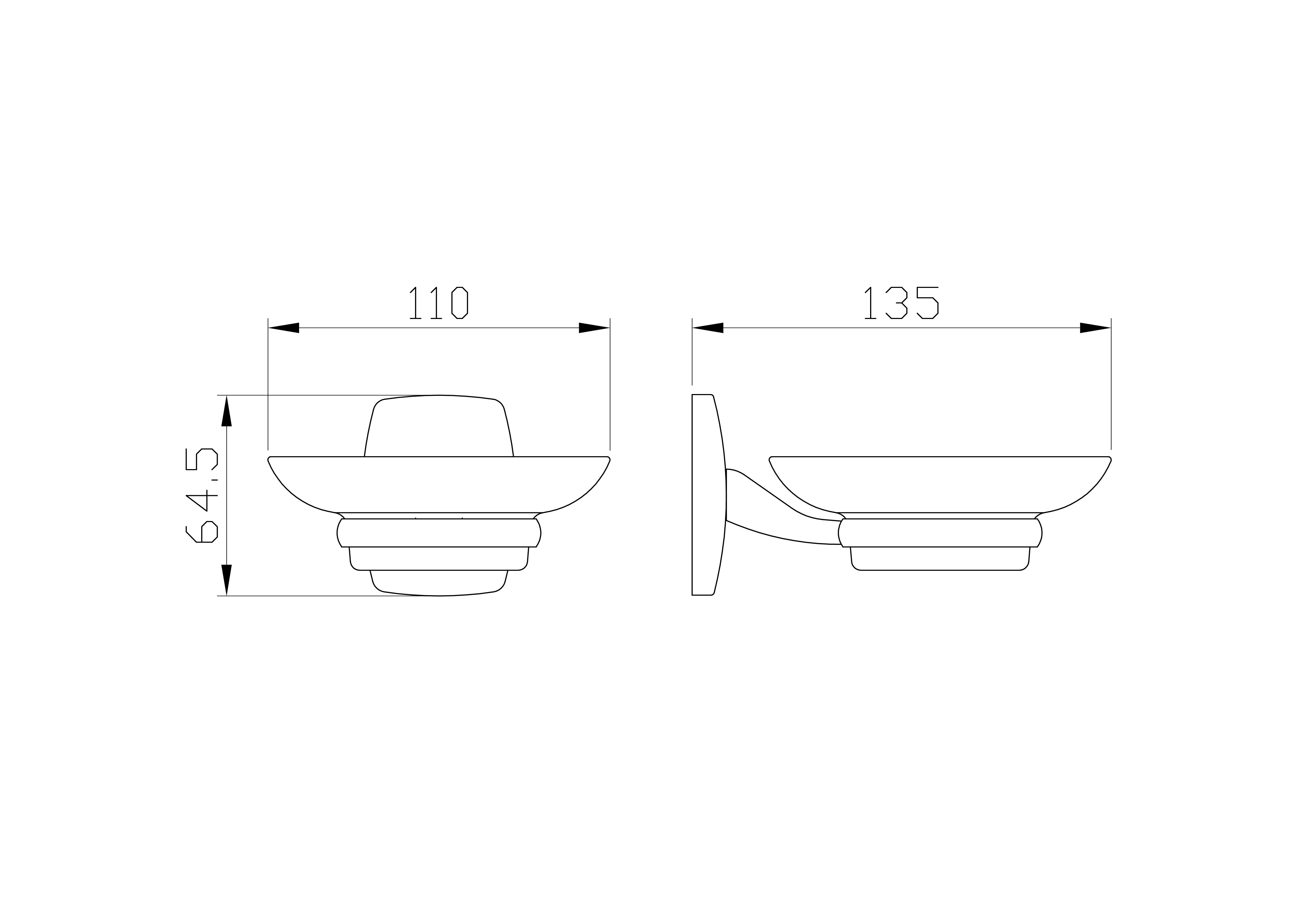 Мыльница с держателем WONZON & WOGHAND PORTO, Хром (WW-1201) - Gidratop.ru изображение