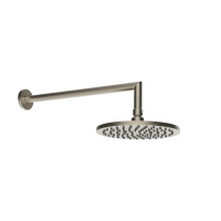 Gessi Emporio shower верхний душ для настенного крепления, поворотная, с защитой от известкового налёта, цвет: Finox Brushed Nickel - Gidratop.ru изображение