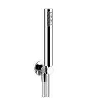 Gessi Emporio shower душевой комплект, состоящий из вывода воды, держателя, шланга 1,50 м и лейки, цвет: Chrome - Gidratop.ru изображение