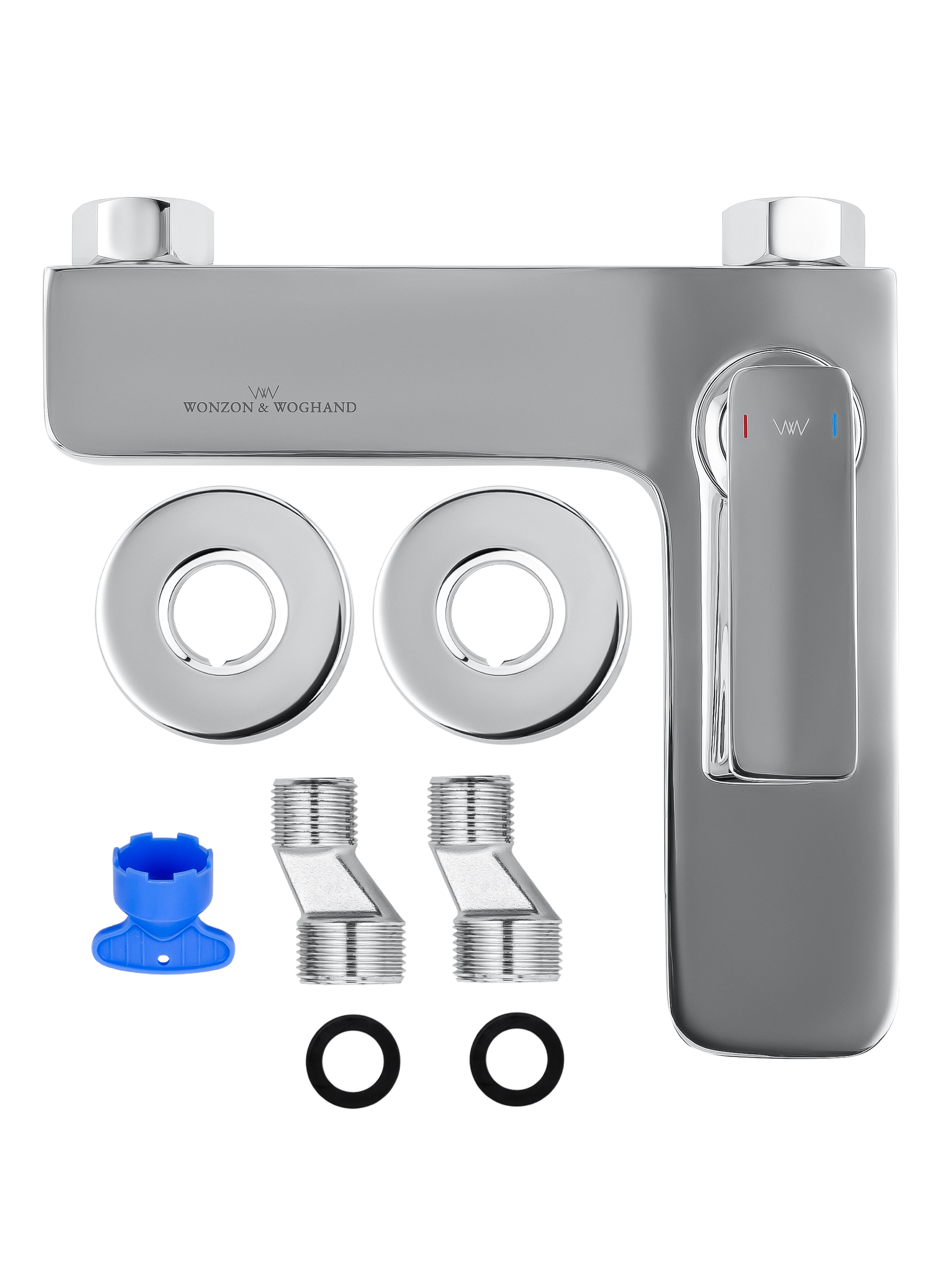 Смеситель для ванны WONZON & WOGHAND SHARK, Хром (WW-483101-CR) - Gidratop.ru изображение