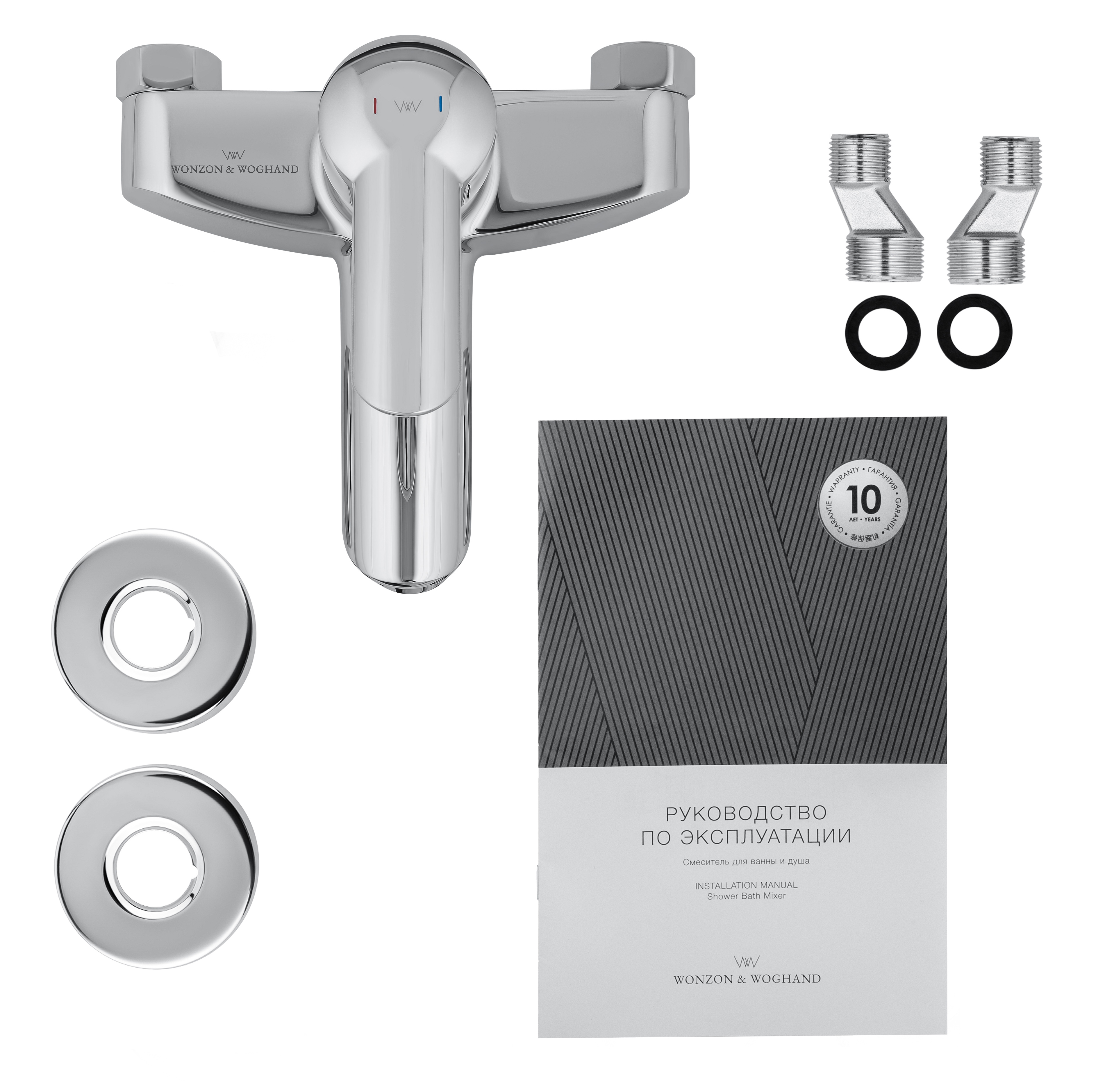 Смеситель для ванны WONZON & WOGHAND BAROQUE, Хром (WW-193101-CR) - Gidratop.ru изображение