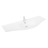 раковина из искусственного мрамора 50155 Bianco, 138x41x12,5