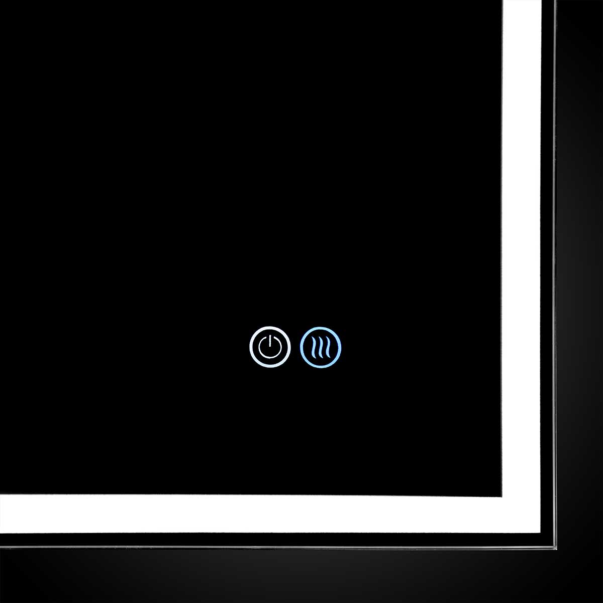Зеркало LED VLM-3VN9008-2 900х800 c сенсорным выключателем и диммером, антизапотевание - Gidratop.ru изображение