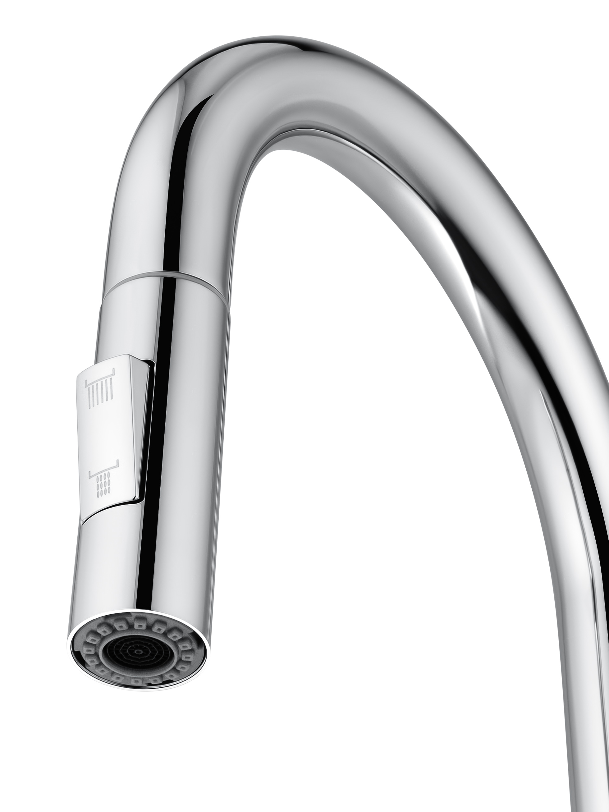 Смеситель для кухни с выдвижным изливом WONZON & WOGHAND, Хром (WW-A20782-CR) - Gidratop.ru изображение