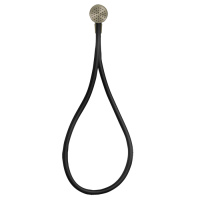 Gessi Hi-Fi душевой магнитные комплект, состоящий из вывода воды, держателя, Darkflex шланга 1,50 м и лейки, цвет: Finox - Gidratop.ru изображение