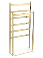 Полотенцесушитель электрический напольный WONZON & WOGHAND ESSEN, Брашированное золото (WW-A407-BG) - Gidratop.ru изображение