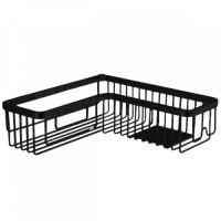 Colombo Angolari Полочка для ванной, подвесная, цвет: черный матовый - Gidratop.ru изображение