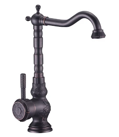 Смеситель Lemark Jasmine LM6645ORB для кухонной мойки, высокий, черная бронза - Gidratop.ru изображение