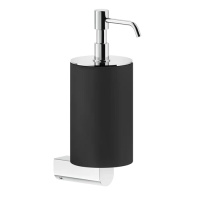GESSI Rilievo дозатор для жидкого мыла настенный, цвет: черный/хром