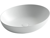 Умывальник чаша накладная овальная (цвет Белый Матовый) Element 520x395x130мм - Gidratop.ru изображение