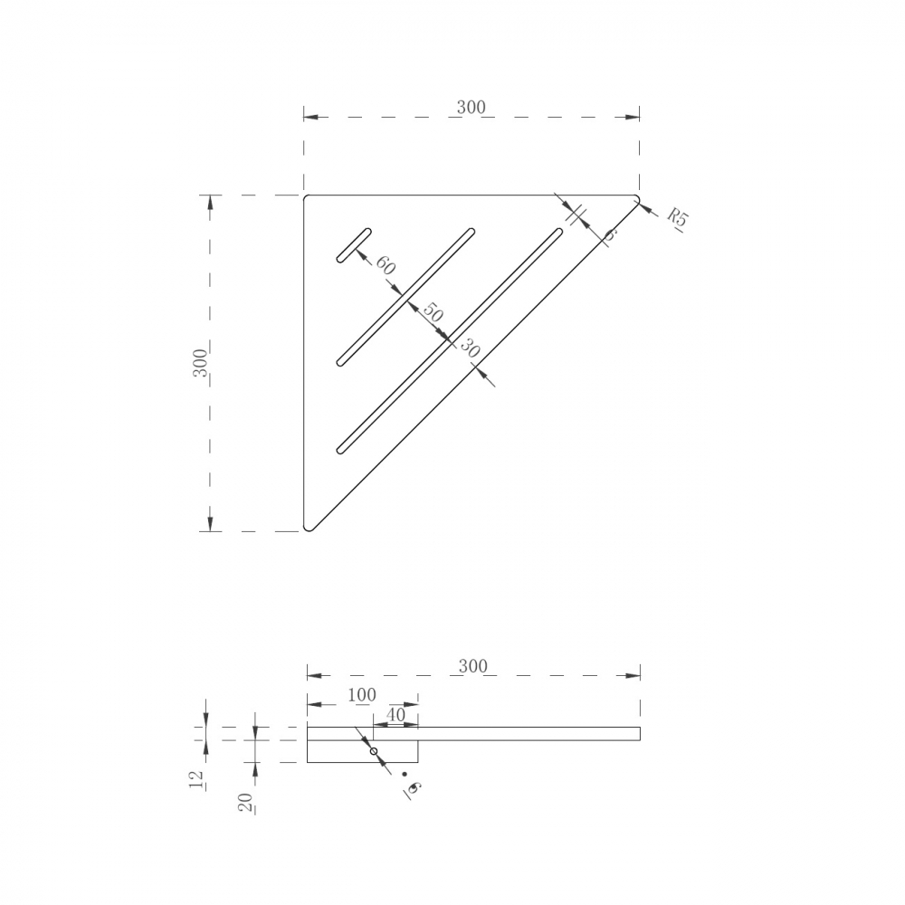 Угловая полочка для ванной комнаты ABBER Stein AS1652 белая матовая - Gidratop.ru изображение