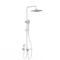 Душевая система с термостатом WONZON & WOGHAND, Белый матовый (WW-B3310-MW) - Gidratop.ru изображение