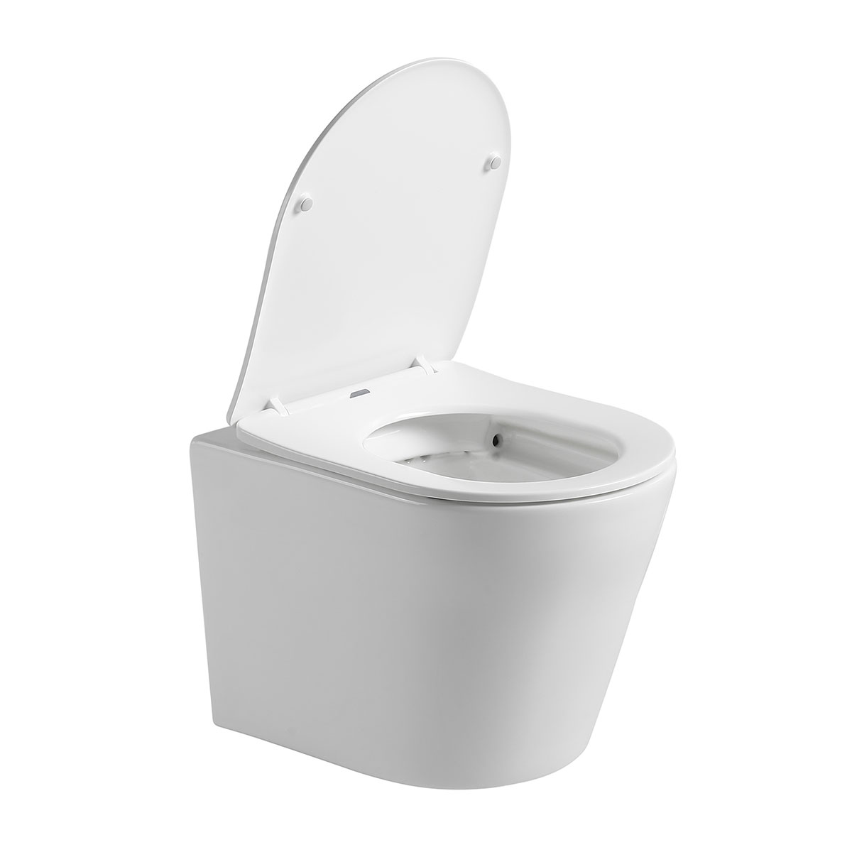 Унитаз подвесной Piatti VT1-11S, цвет белый, ультратонкое soft-close сиденье - Gidratop.ru изображение
