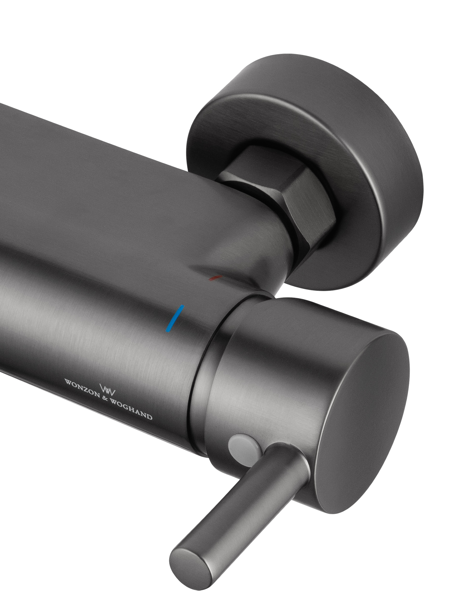Смеситель для душа с встроенным изливом WONZON & WOGHAND MUSE Corno, Темный графит (WW-A30902-BGG) - Gidratop.ru изображение