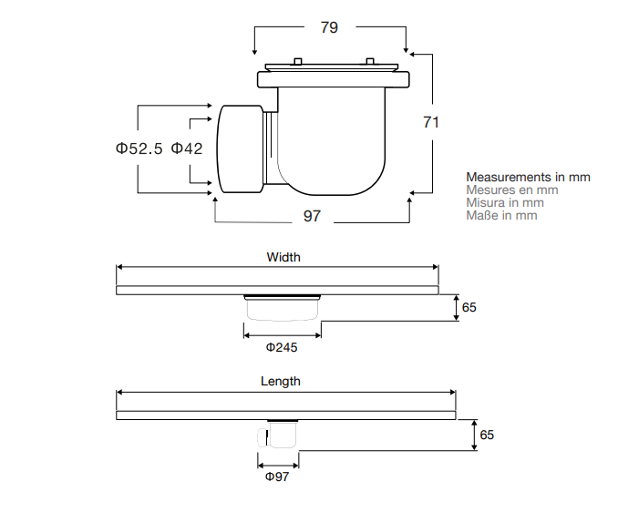 Сифон Vsph-D611 с гидрозатовром - Gidratop.ru изображение