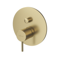 LEAF-VDIM-L-SR Встраиваемый однорычажный смеситель с переключателем на 2 выхода, исполнение Sunrise - Gidratop.ru изображение