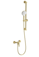 Смеситель для душа с гарнитуром WONZON & WOGHAND, Брашированное золото (WW-4570-BG) - Gidratop.ru изображение