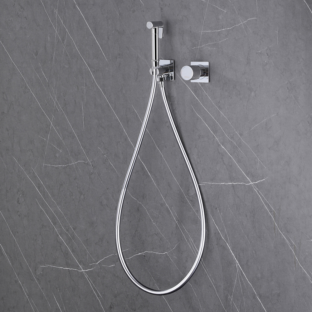 Смеситель ABBER Rund AF8725 с гигиеническим душем, хром - Gidratop.ru изображение