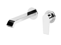 NAUTIC-BLI2-01-W0 Смеситель для раковины встраиваемый однорычажный, на два отверстия, исполнение хром - Gidratop.ru изображение