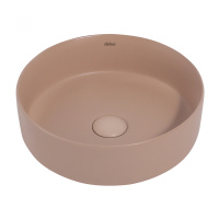 Раковина накладная ABBER  Bequem AC2108MBB бежевая матовая - Gidratop.ru изображение