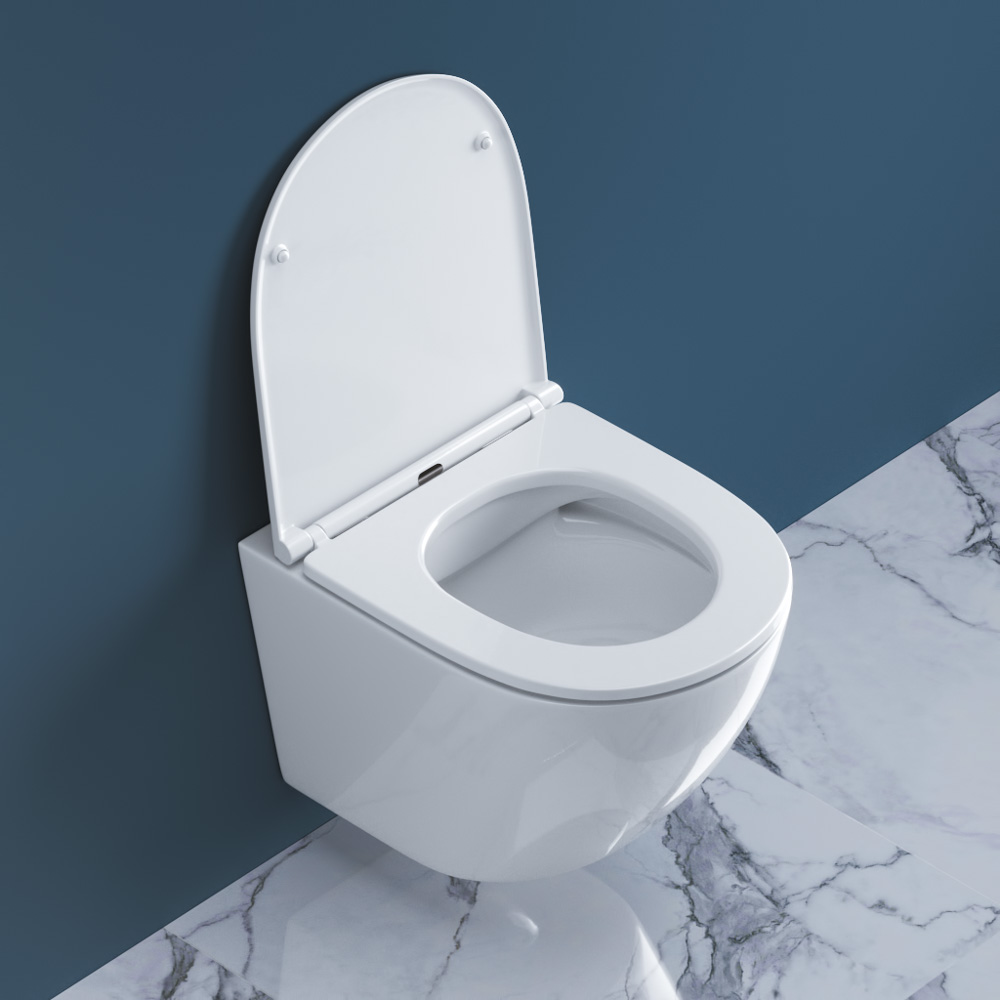 Унитаз подвесной безободковый BelBagno SFERA-R BB046CHR/BB870SC - Gidratop.ru изображение