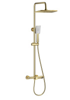 Душевая система WONZON & WOGHAND, Брашированное золото (WW-AE33110-BG) - Gidratop.ru изображение
