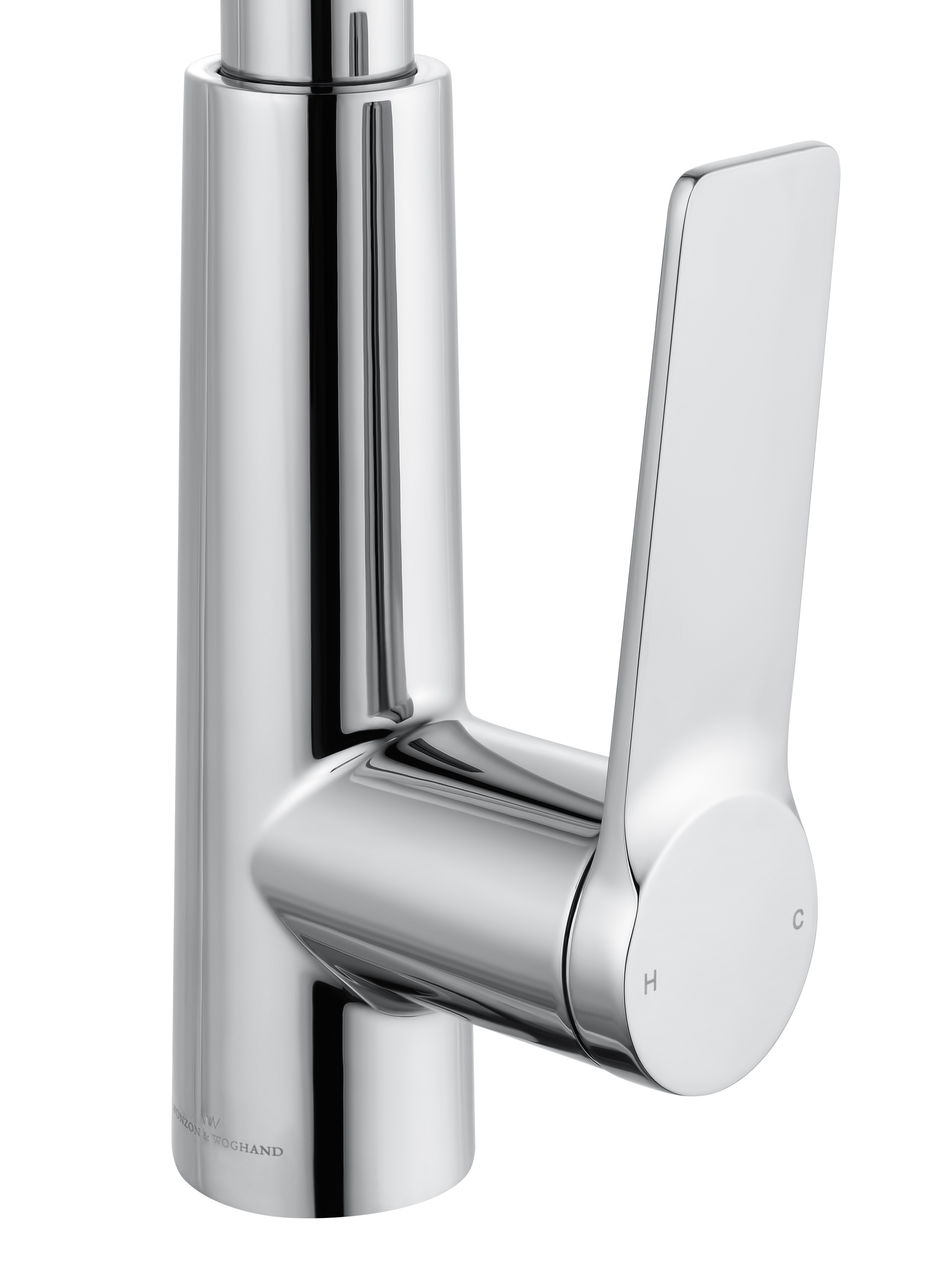 Смеситель для кухни с выдвижным изливом WONZON & WOGHAND, Хром (WW-A20782-CR) - Gidratop.ru изображение