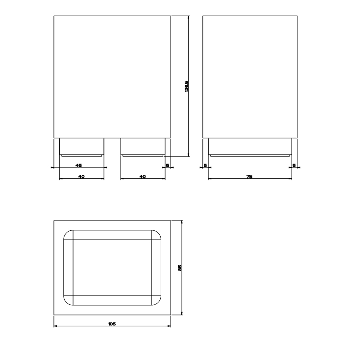 GESSI  INVERSO ACCESSORIES стакан настольный белый, цвет: Warm Bronze Br PVD - Gidratop.ru изображение