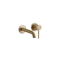 GESSI 316 встраиваемый смеситель с изливом 210-180мм (внешние части), цвет: warm bronze brushed pvd - Gidratop.ru изображение