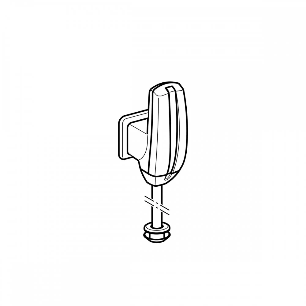 Система электронного управления смывом писсуара Geberit 115.805.46.1, питание от батарей, подвод воды сзади - Gidratop.ru изображение