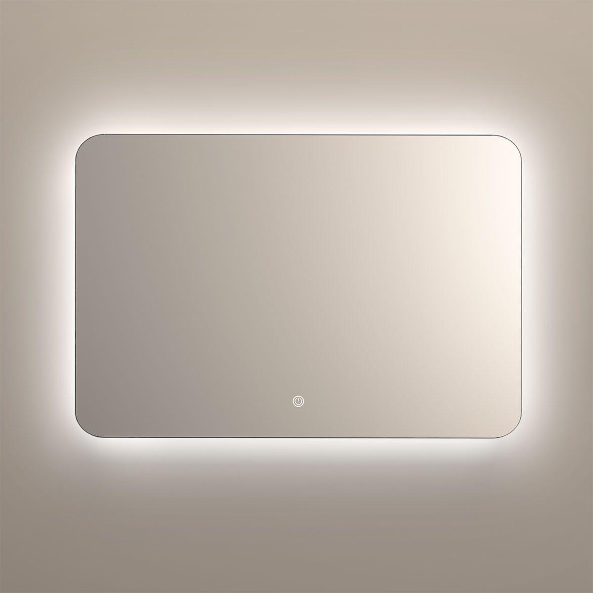 Зеркало LED VLM-3BE120 1200х800 c сенсорным выключателем и диммером - Gidratop.ru изображение