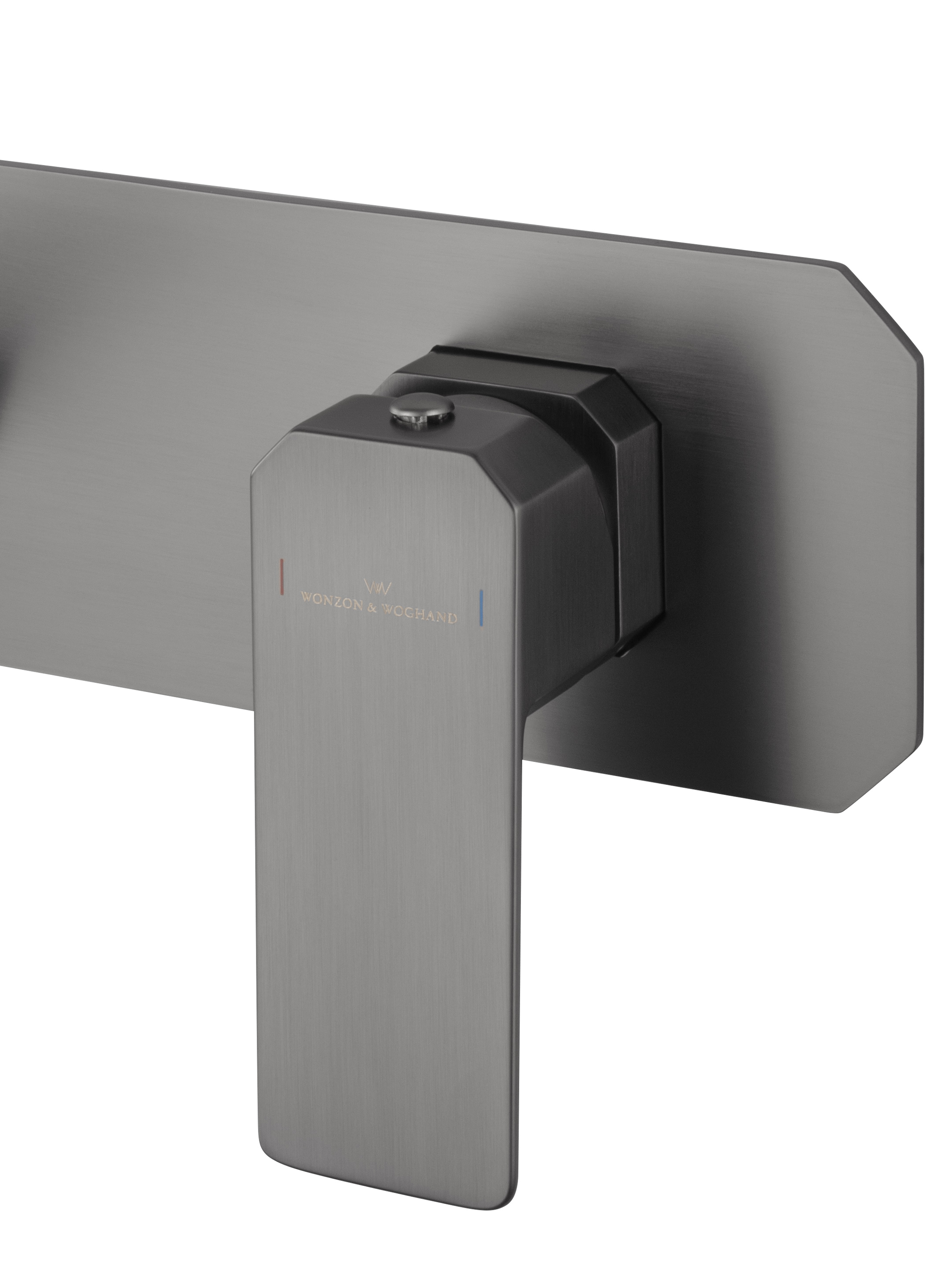 Смеситель для раковины встраиваемый WONZON & WOGHAND DIAMOND, Темный графит (WW-88869011-BGM ) - Gidratop.ru изображение