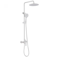 Душевая стойка ABBER Weiss Insel AF8020FWL без излива, белый матовый - Gidratop.ru изображение