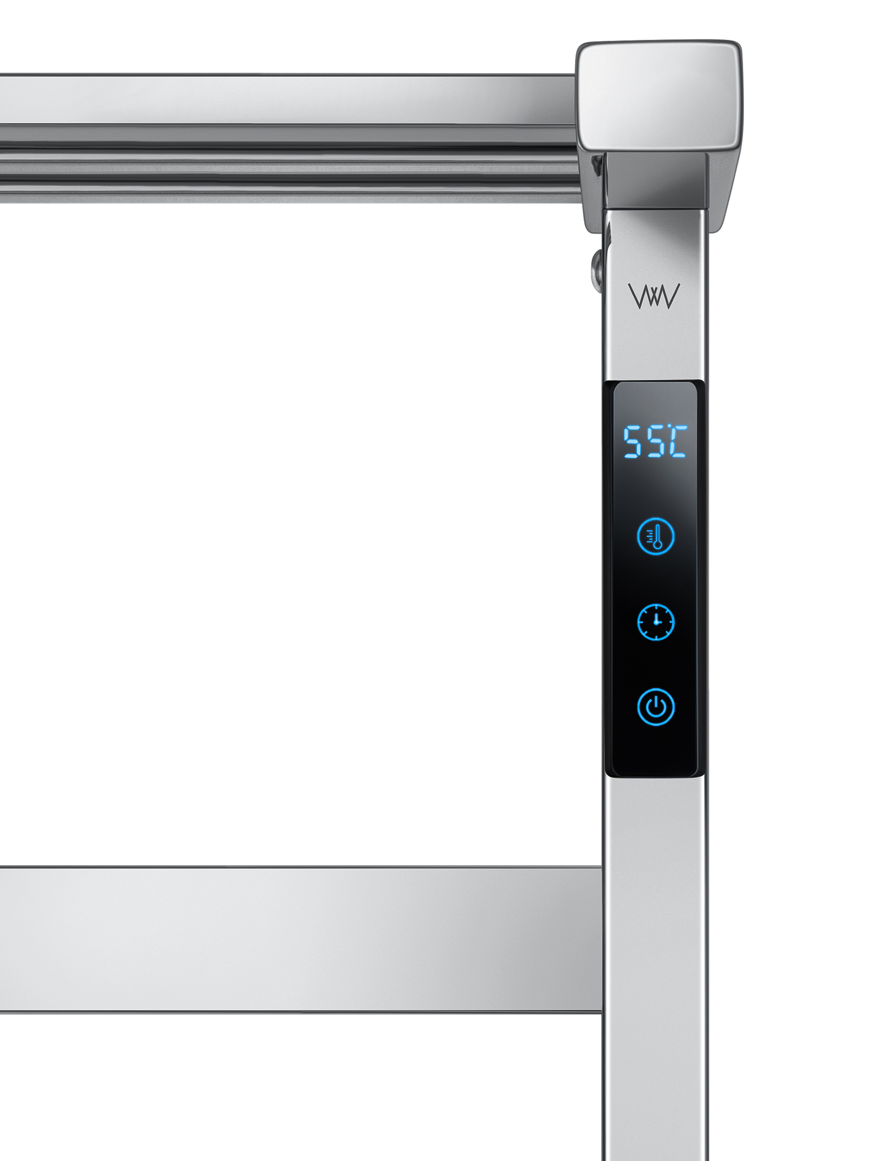 Полотенцесушитель электрический WONZON & WOGHAND FRANKFURT, Хром (WW-A1026-CR) - Gidratop.ru изображение