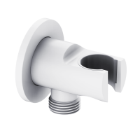 Шланговое подключение с держателем WONZON & WOGHAND, Белый матовый (WW-HZ2319-MW) - Gidratop.ru изображение