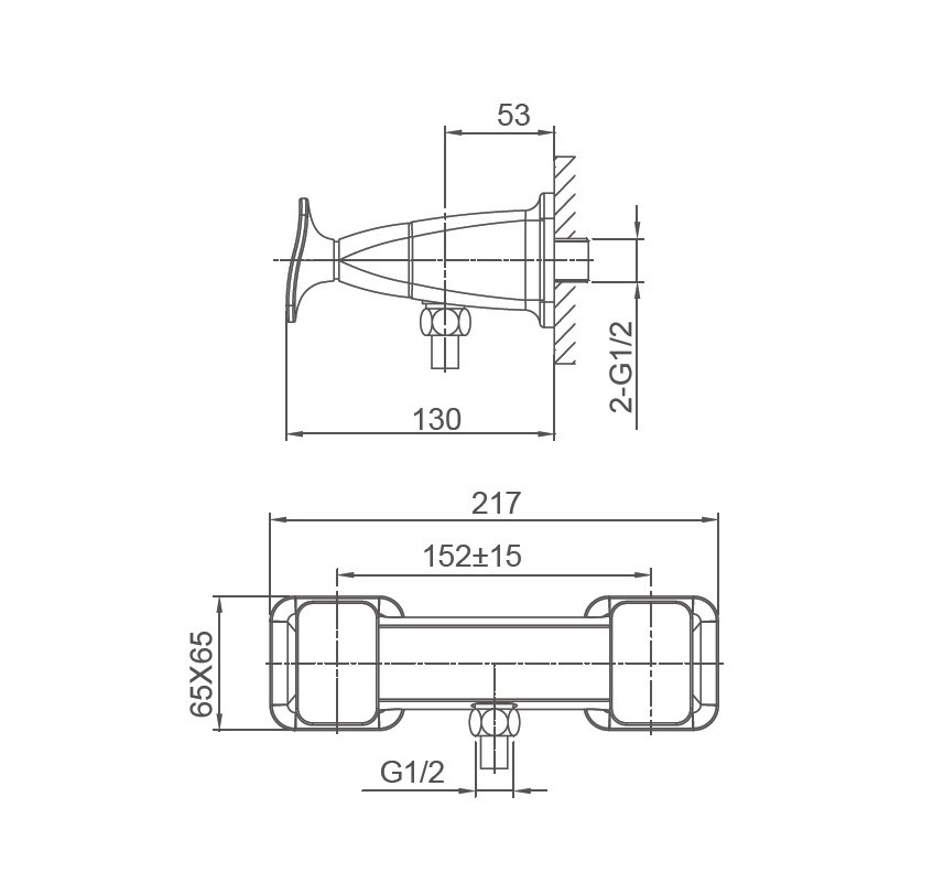 Смеситель для душа WONZON & WOGHAND SHAKESPEARE, Темное золото (WW-654101-DG) - Gidratop.ru изображение