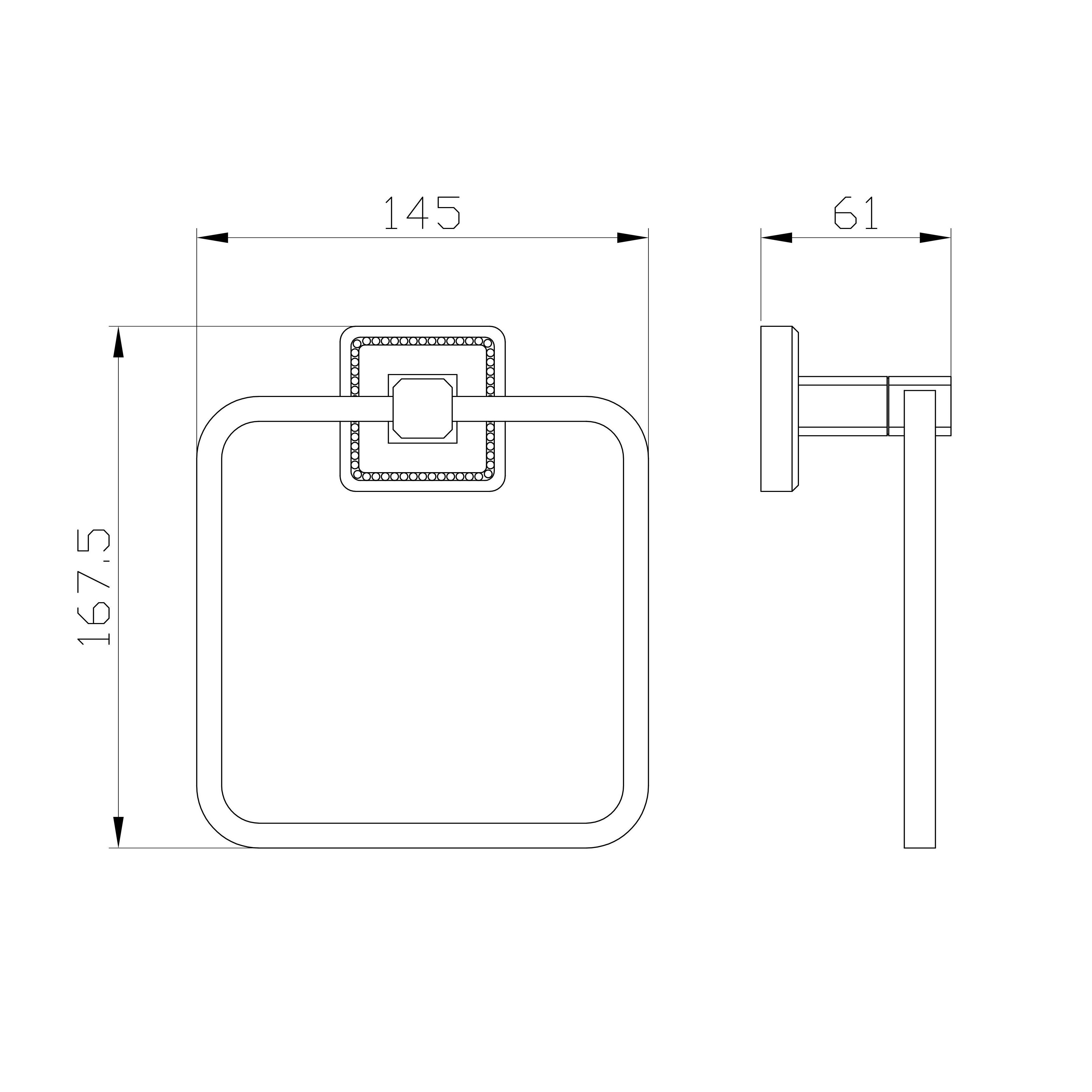 Кольцо для полотенец WONZON & WOGHAND ROMA, Бронза (WW-7213) - Gidratop.ru изображение