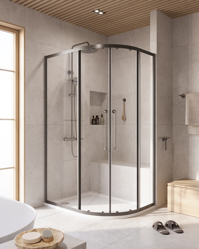Душевой уголок CEZARES RELAX-304-RH-2-120/90-C-GM - Gidratop.ru изображение