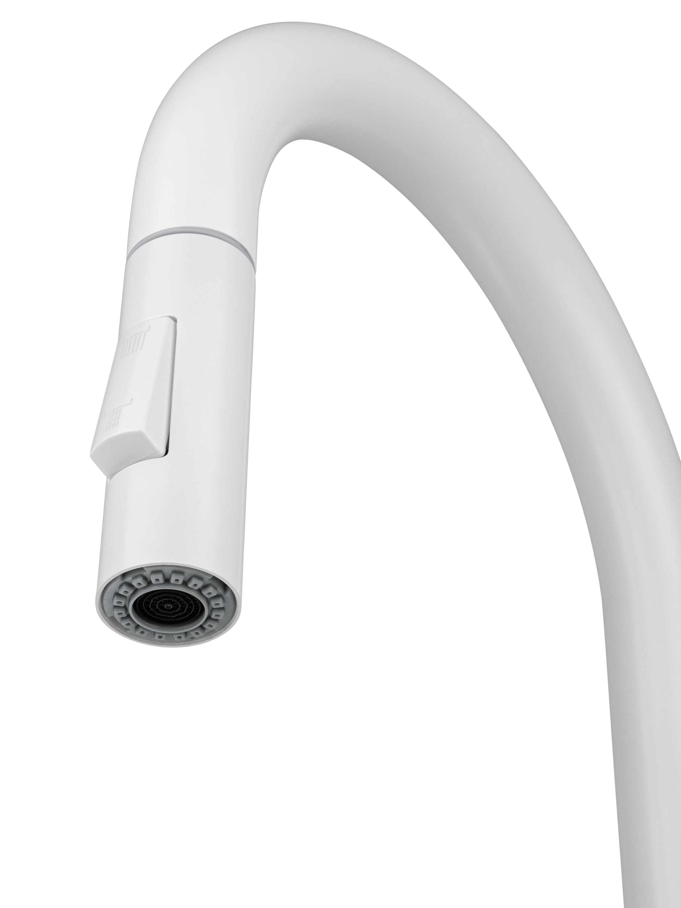 Смеситель для кухни с выдвижным изливом WONZON & WOGHAND, Белый матовый (WW-A20782-MW) - Gidratop.ru изображение