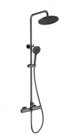 Душевая система с термостатом WONZON & WOGHAND Plate, Темный графит (WW-C3017-A-BGG) - Gidratop.ru изображение