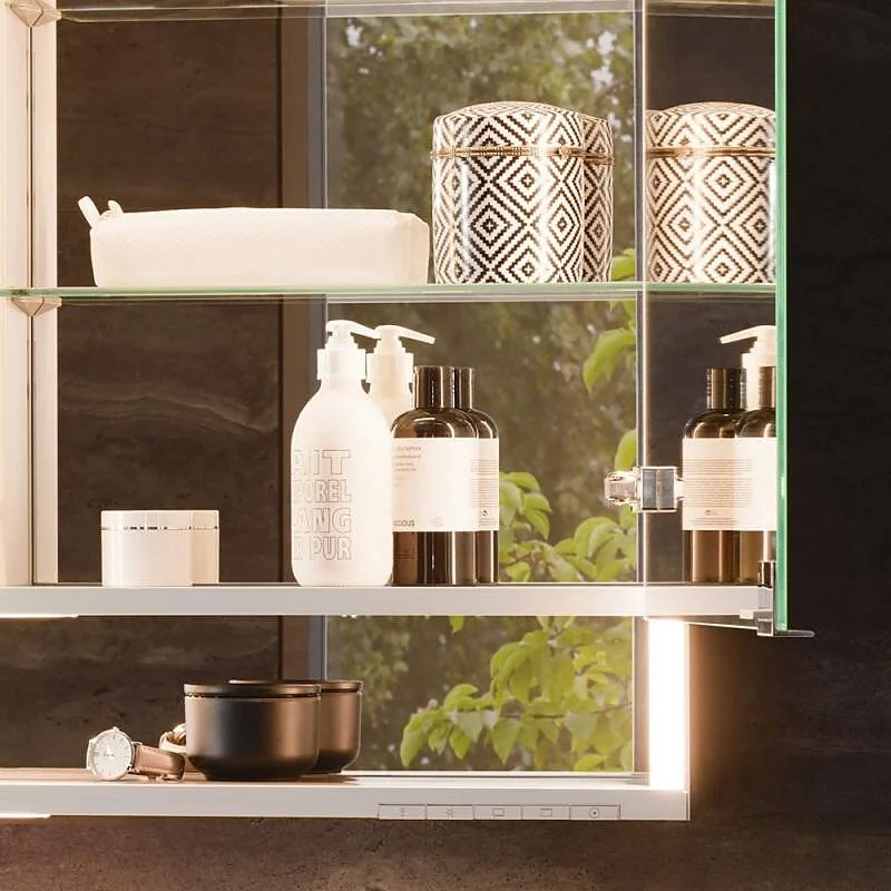 Зеркальный шкаф Keuco Royal Lumos 80 см с подсветкой, 14312171301 - Gidratop.ru изображение