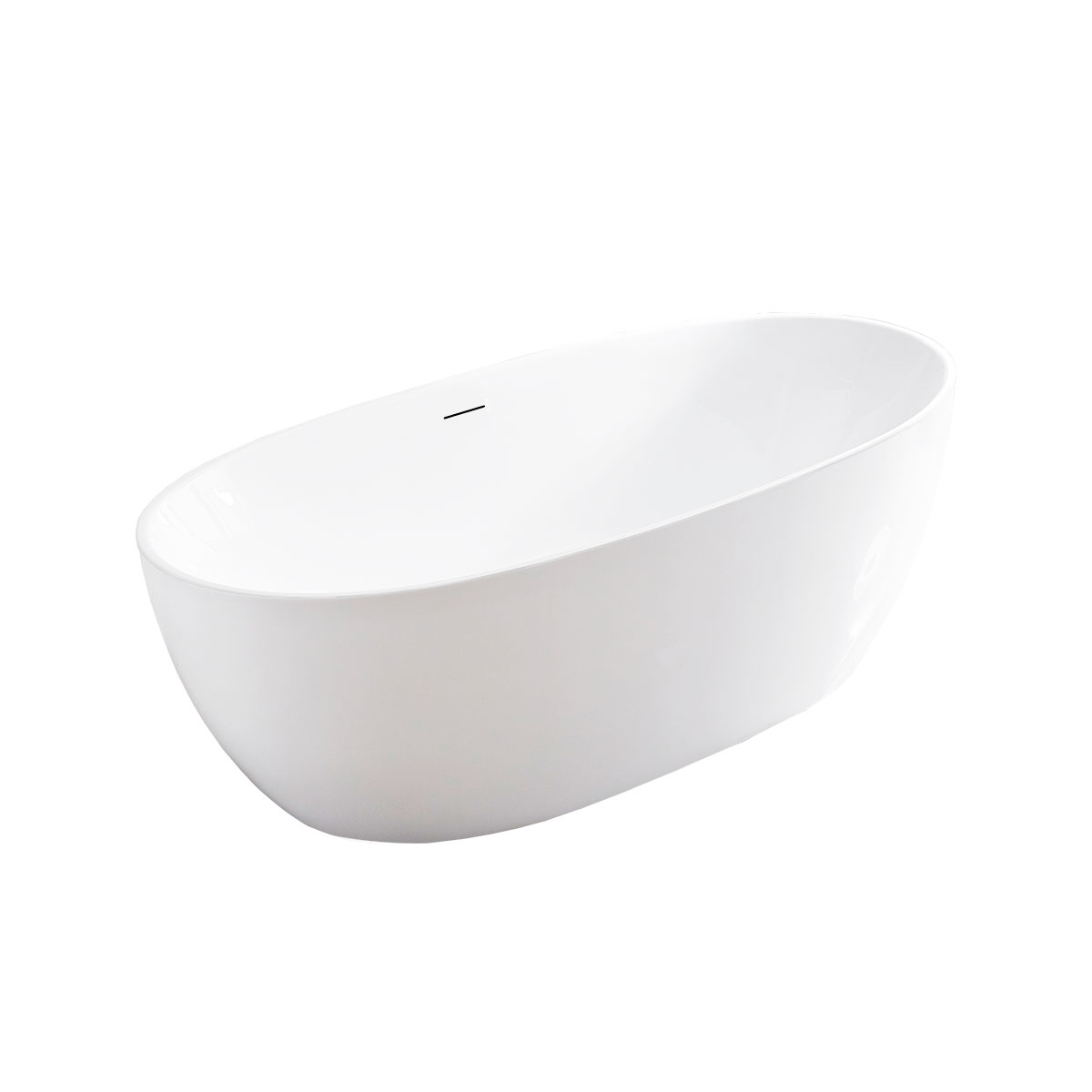Ванна акриловая Vincea VBT-405-1600, 1600*780*580, цвет белый, щелевой перелив - Gidratop.ru изображение