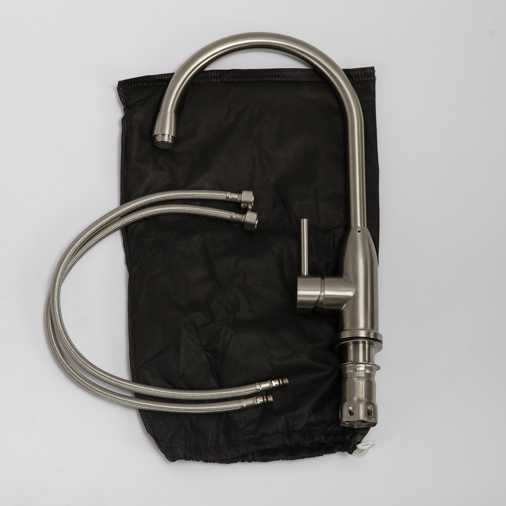 Смеситель для кухни, нержавеющая сталь, исполнение сатин BB-LAM09B-IN - Gidratop.ru изображение