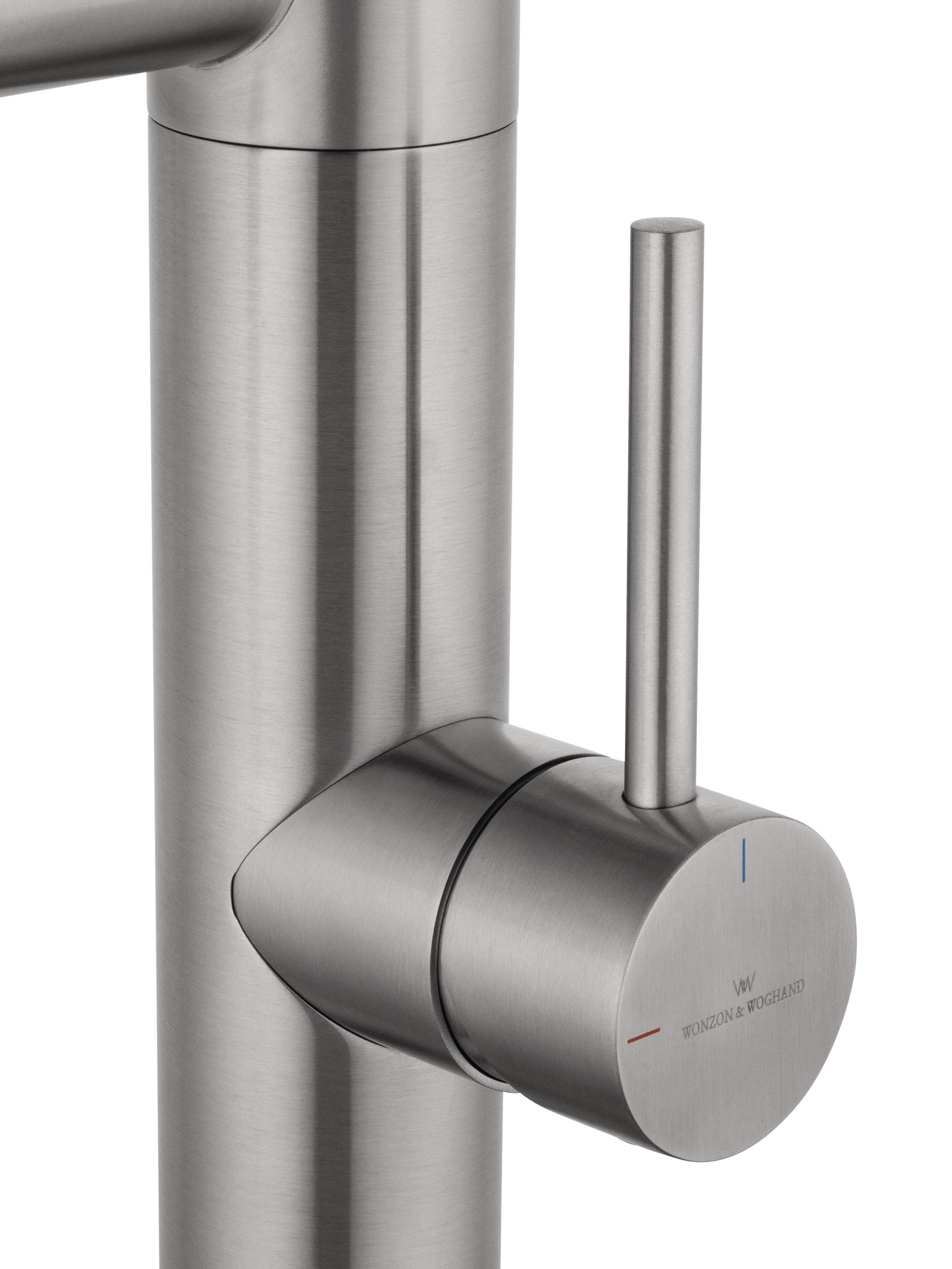 Смеситель для кухни с гибким изливом и подключением фильтра WONZON & WOGHAND, Брашированный никель (WW-88458007-BN) - Gidratop.ru изображение