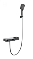 Смеситель для ванны с душем WONZON & WOGHAND Shelf, Темный графит (WW-B2551-BGG) - Gidratop.ru изображение
